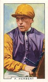 1936 Gallaher Famous Jockeys #12 Frederick Herbert Front